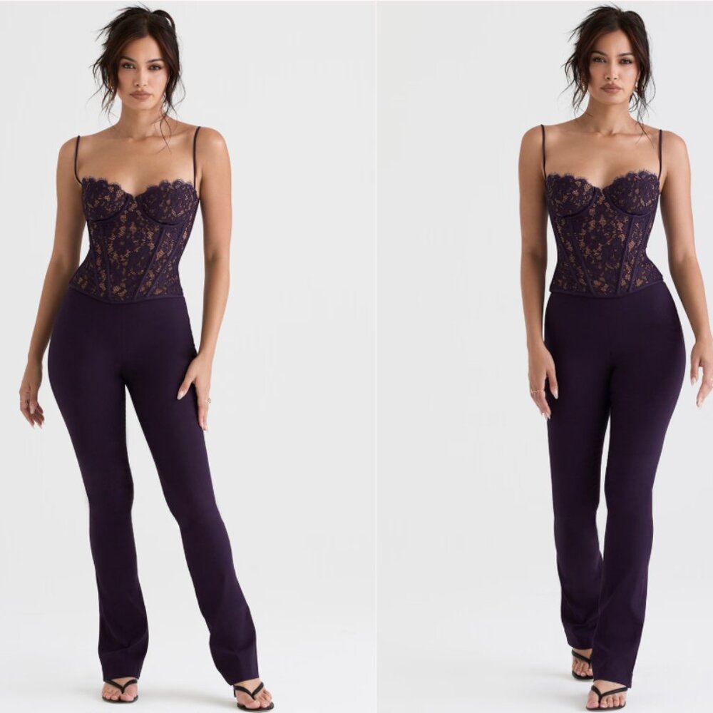 House of cb Mila & Laurel Night Shade corset set NWOT